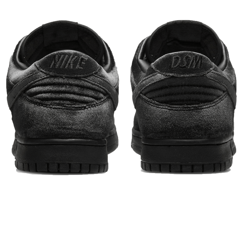 Dover Street Market x Nike Dunk Low 'Black Velvet' — UK 3 | EU 35.5 | US 3.5 — Back View