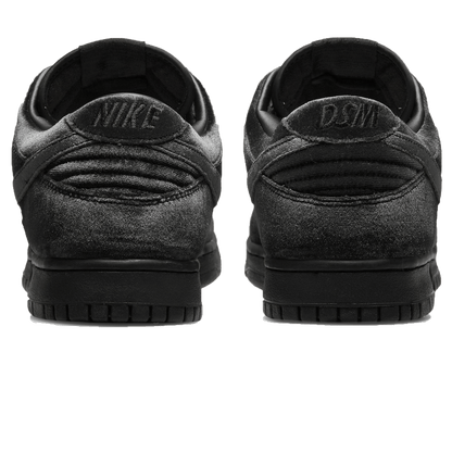 Dover Street Market x Nike Dunk Low 'Black Velvet' — UK 3 | EU 35.5 | US 3.5 — Back View