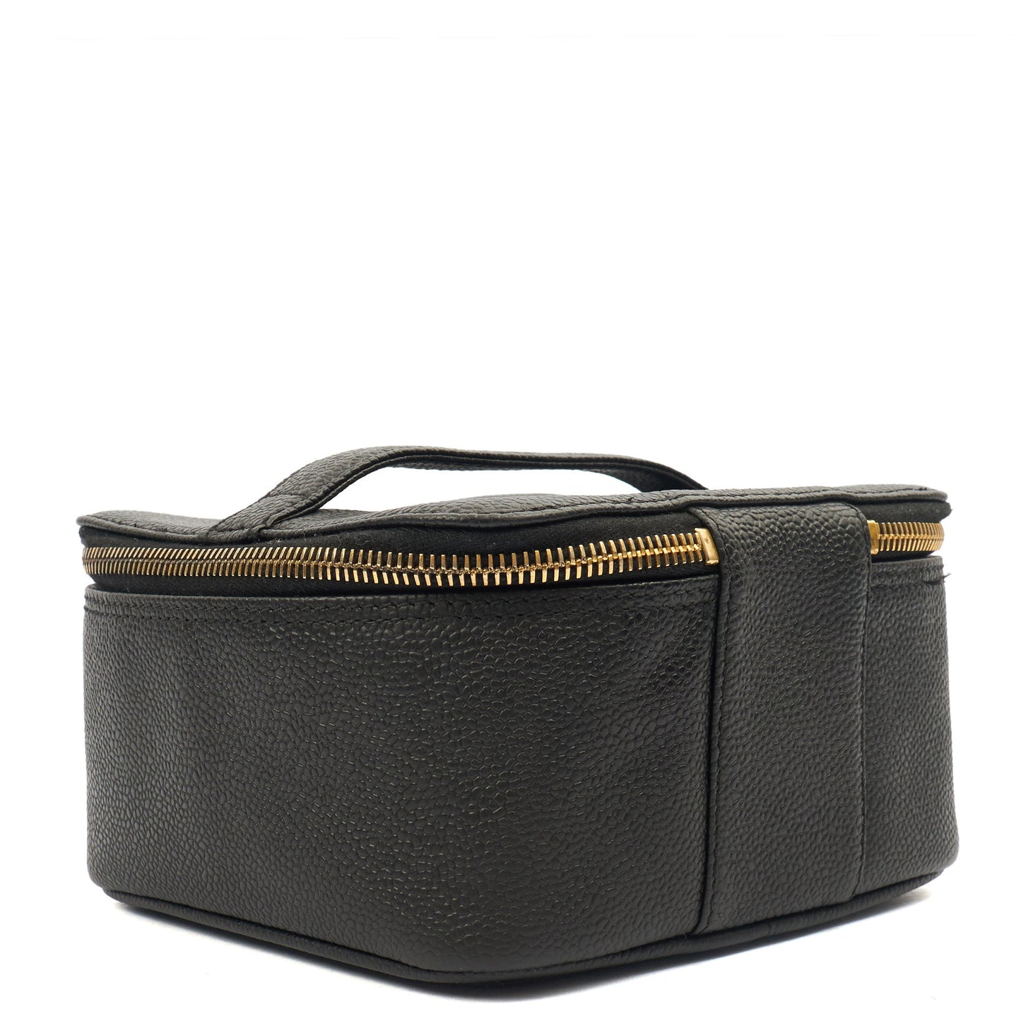 Chanel Clutch Vanity - Small in Black, Caviar Leather — Back View
