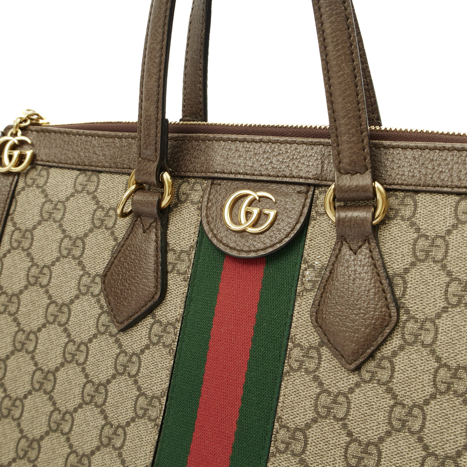 Gucci Tote Ophidia Tote - Large in GG Supreme, Leather — Lifestyle View