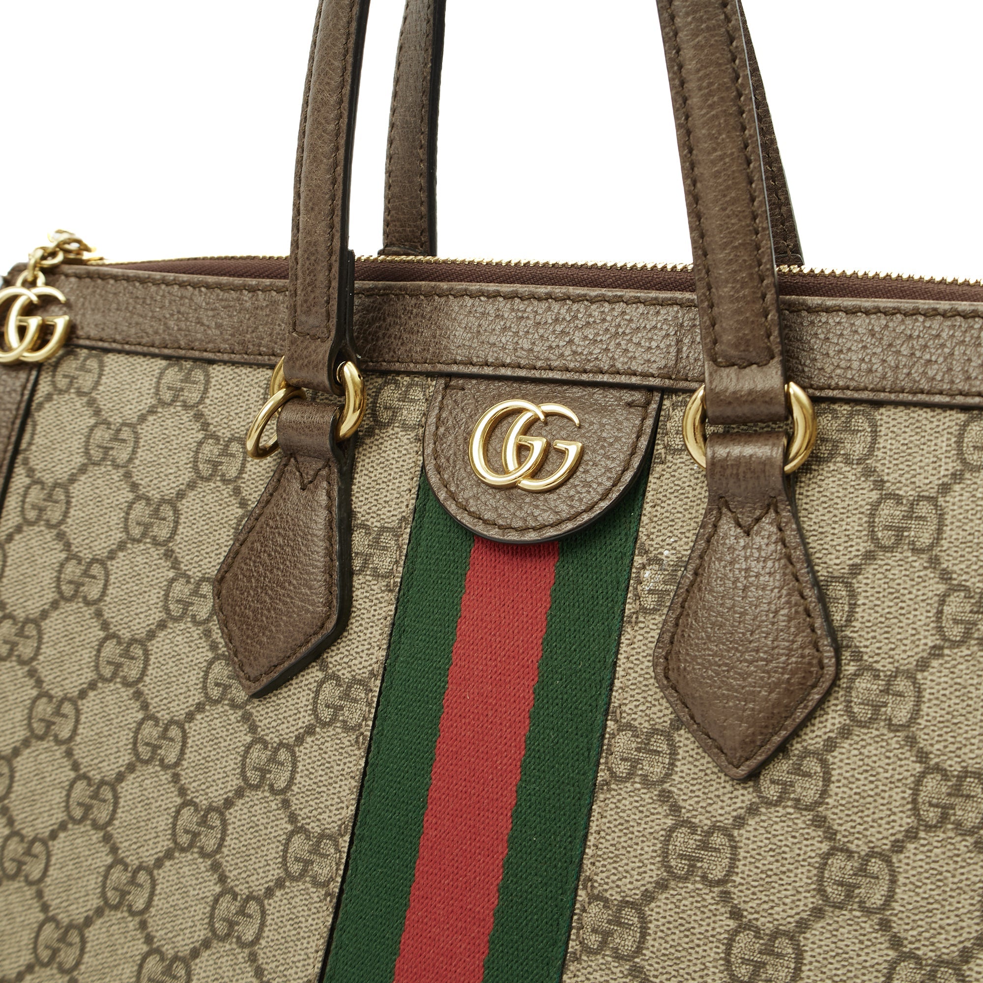 Gucci Tote Ophidia Tote - Large in GG Supreme, Leather — Lifestyle View
