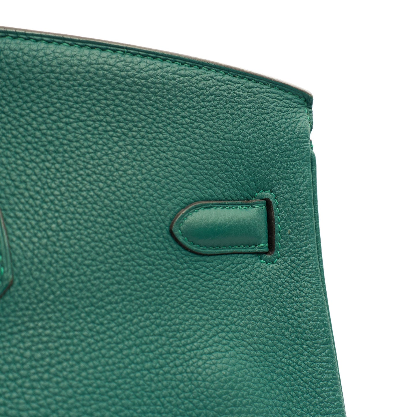 Hermes Birkin 40 in Malachite, Togo Leather — Alternate View 9