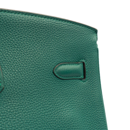 Hermes Birkin 40 in Malachite, Togo Leather — Alternate View 9