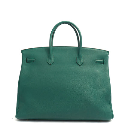 Hermes Birkin 40 in Malachite, Togo Leather — Alternate View 10