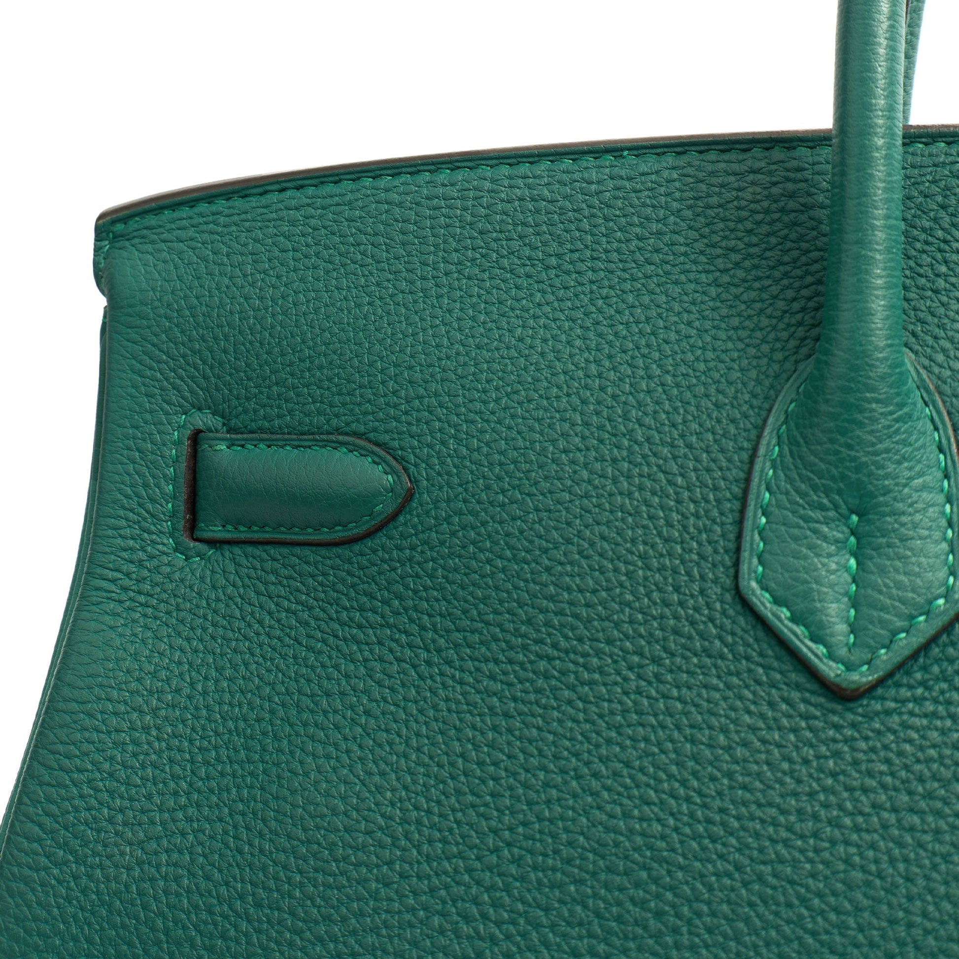 Hermes Birkin 40 in Malachite, Togo Leather — Alternate View 11
