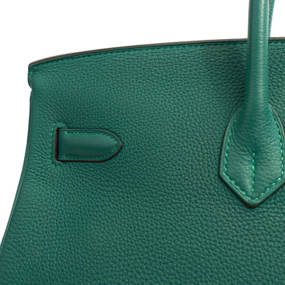 Hermes Birkin 40 in Malachite, Togo Leather — Alternate View 11