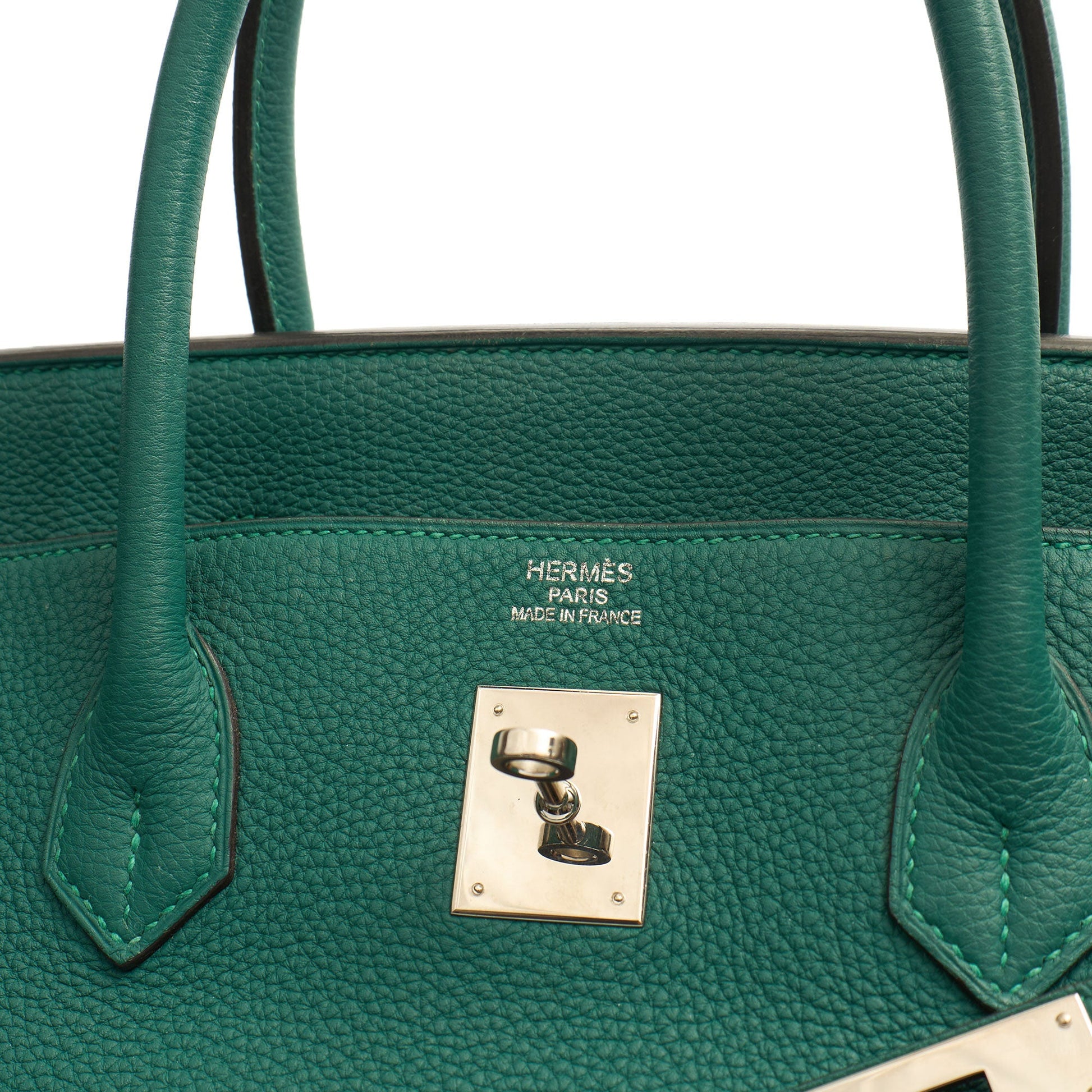 Hermes Birkin 40 in Malachite, Togo Leather — Alternate View 12