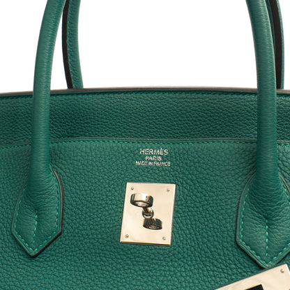 Hermes Birkin 40 in Malachite, Togo Leather — Alternate View 12