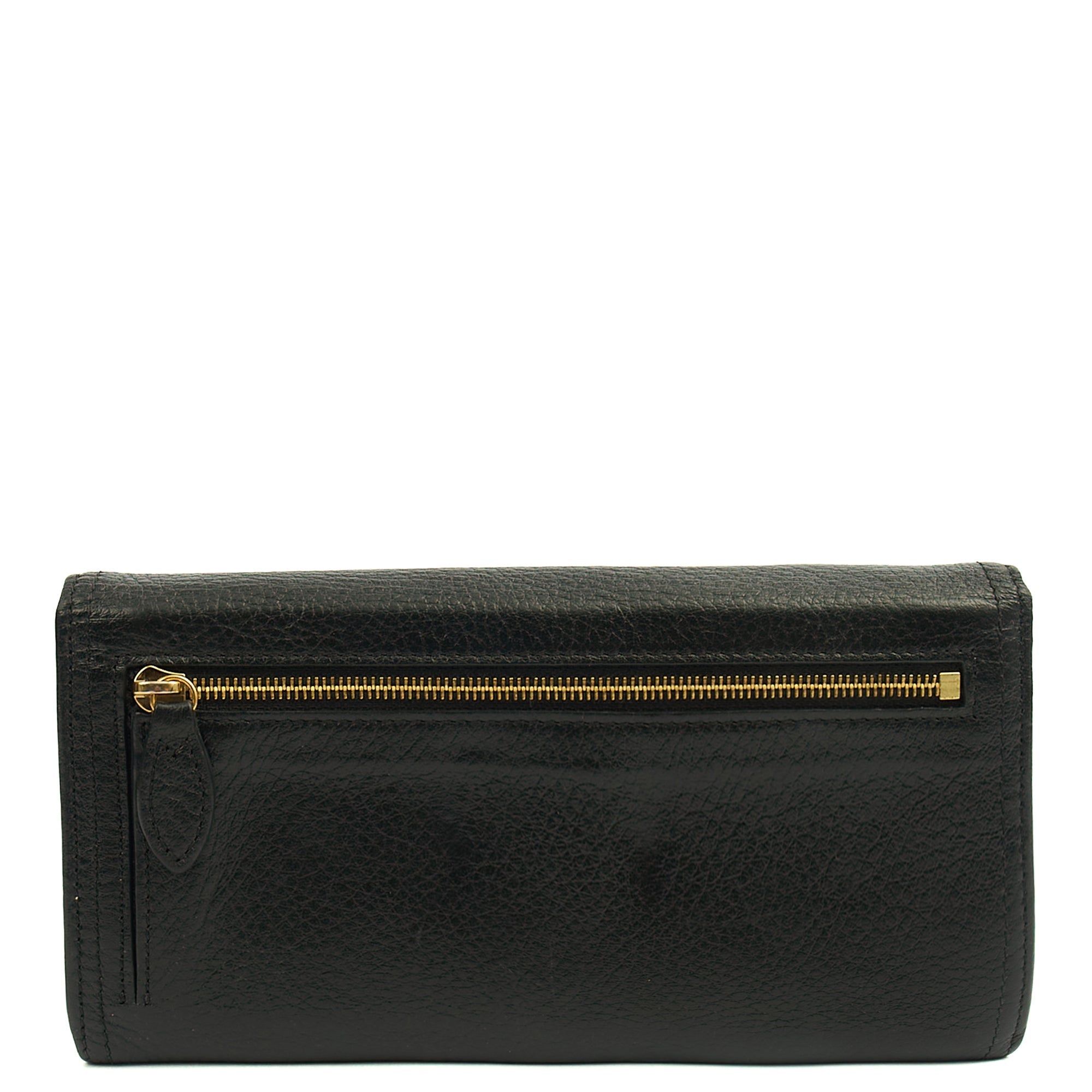 Mulberry Purse Daria Continental Wallet in Black, Leather — Top View