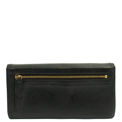 Mulberry Purse Daria Continental Wallet in Black, Leather — Top View