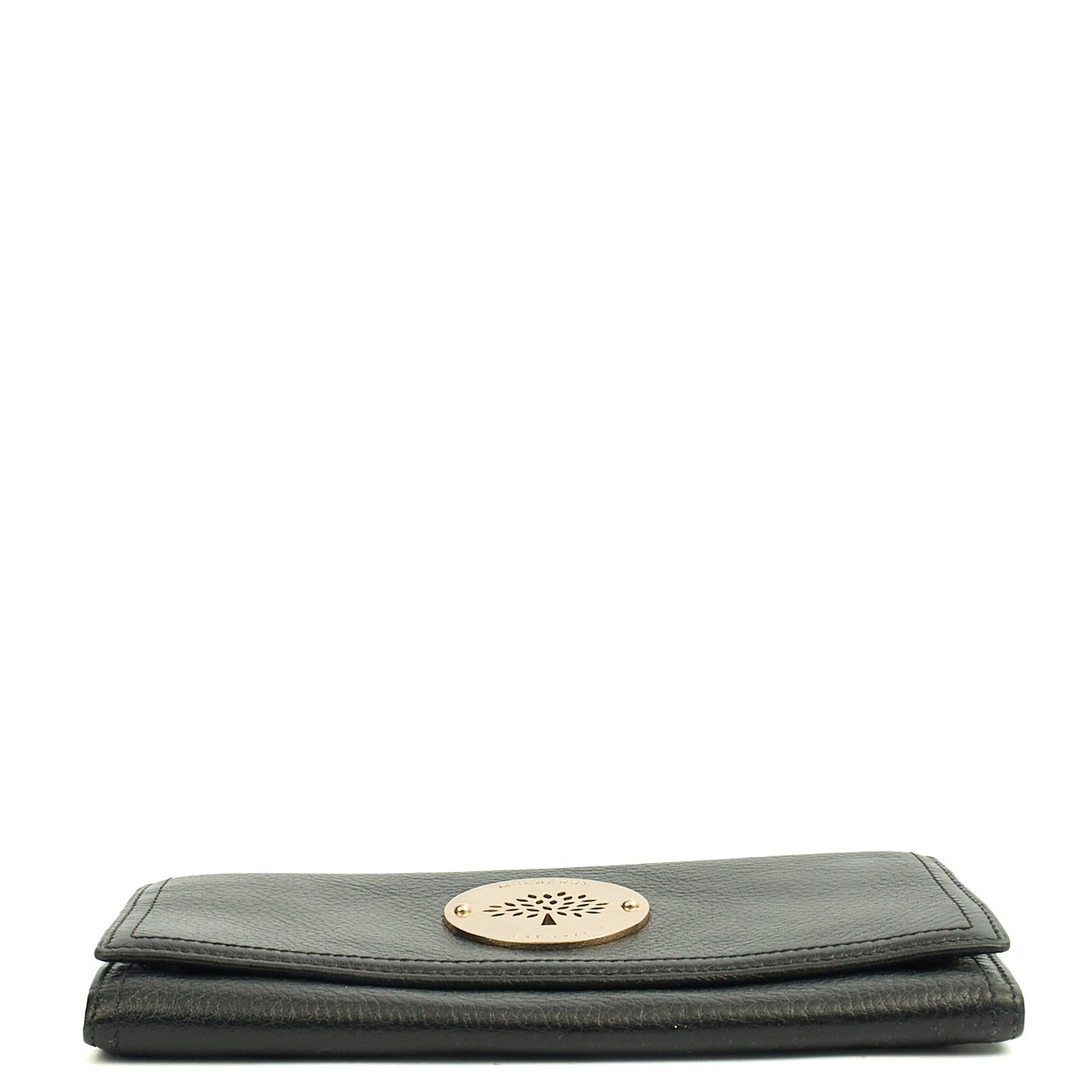 Mulberry Purse Daria Continental Wallet in Black, Leather — Detail View