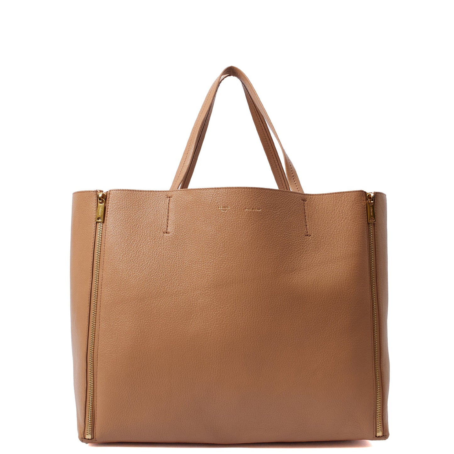 Celine Tote Horizontal Cabas  in Neutral, Leather — Alternate View 8