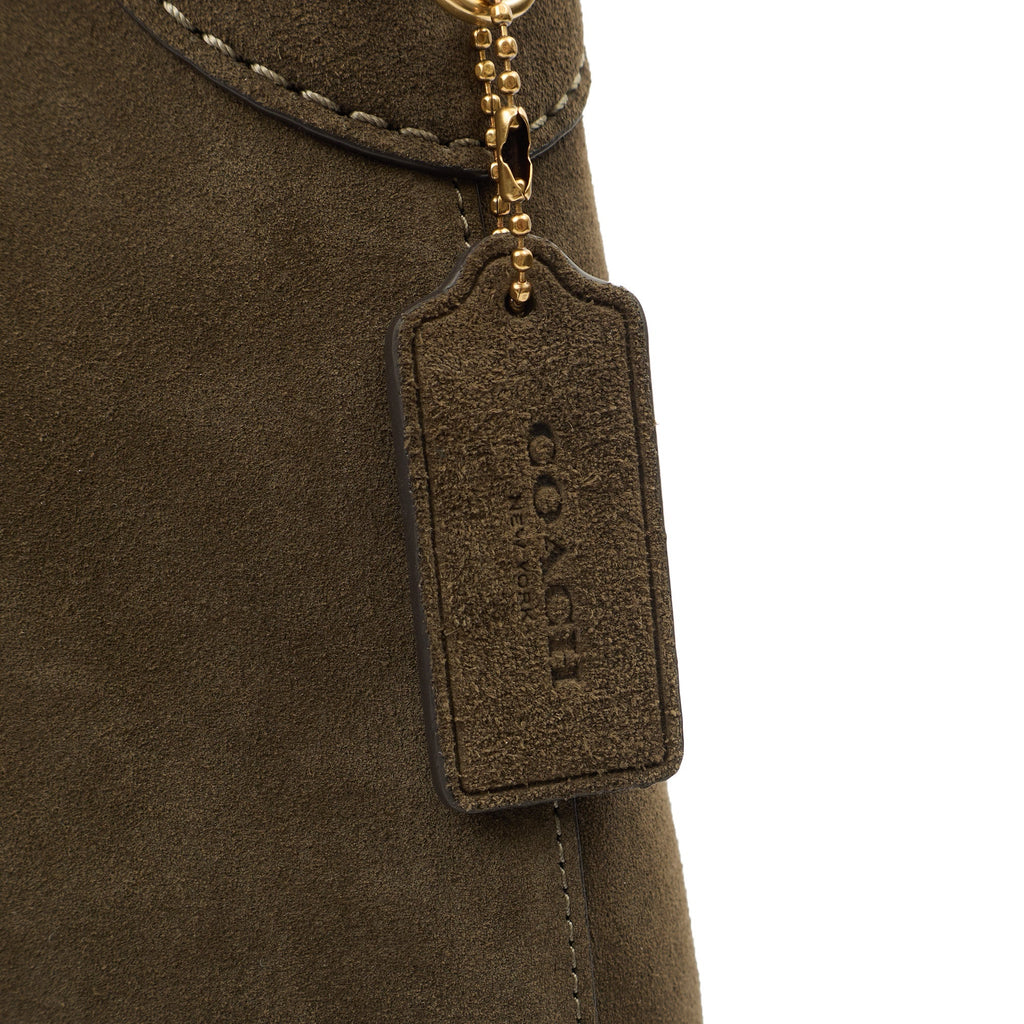 Coach Shoulder Bag Brooklyn Shoulder Bag 28 in Brown, Suede — Alternate View 13