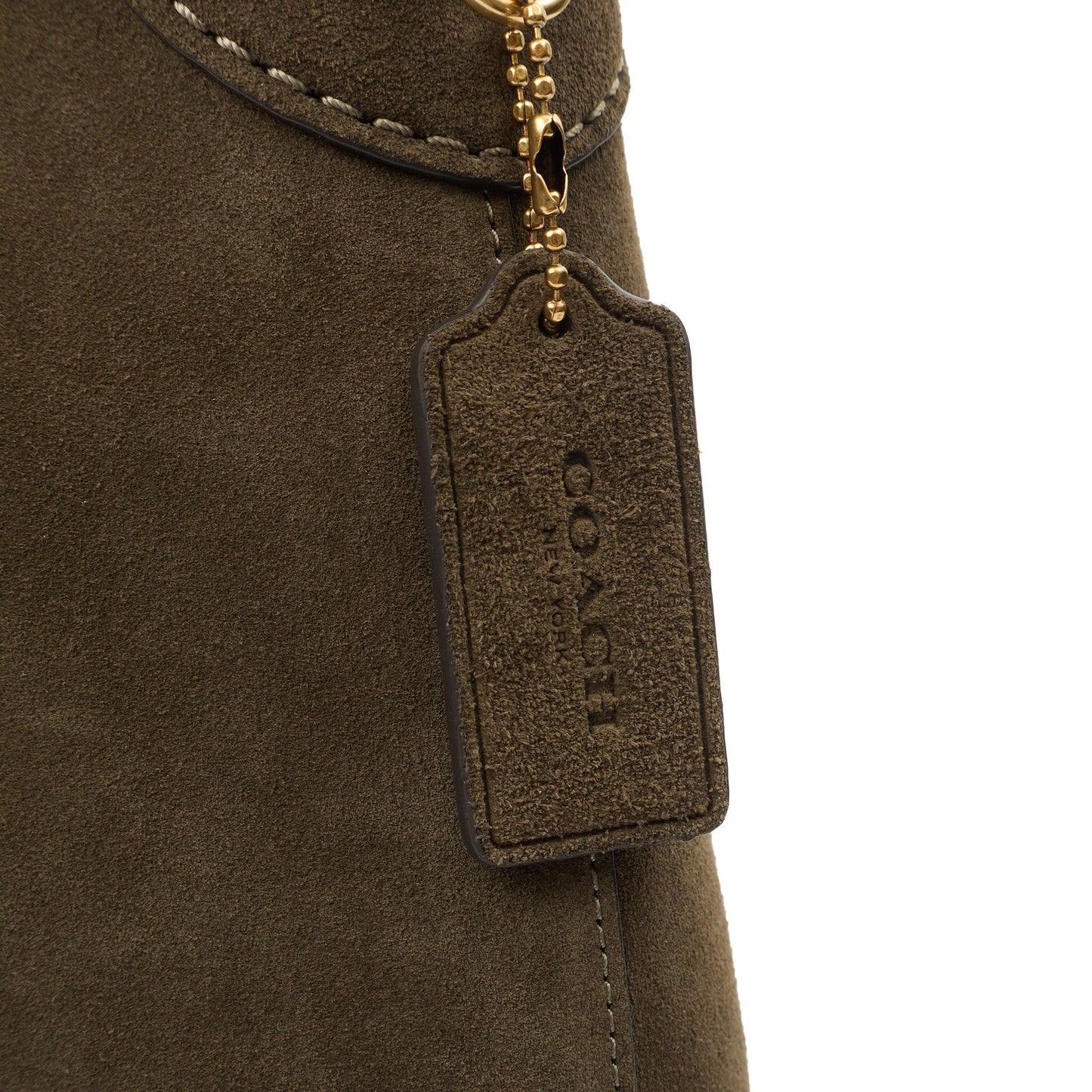 Coach Shoulder Bag Brooklyn Shoulder Bag 28 in Brown, Suede — Alternate View 13