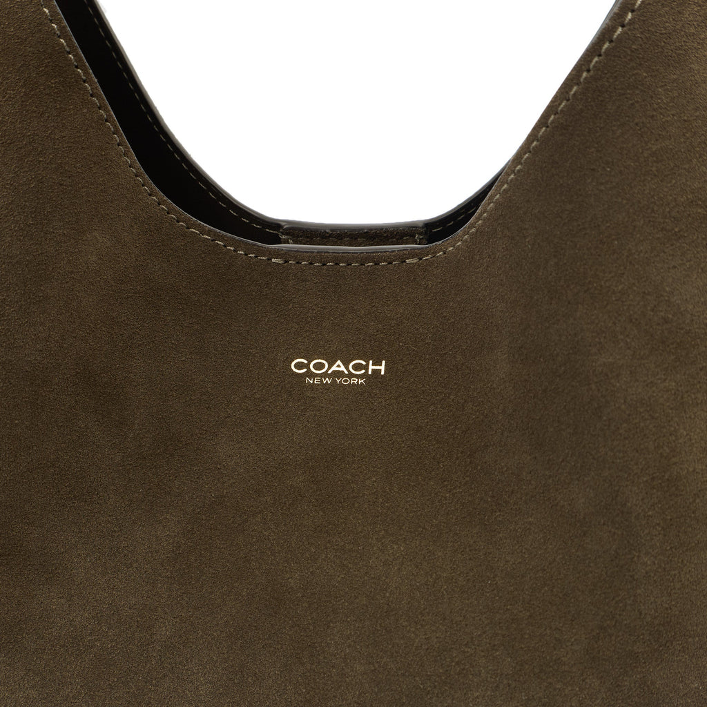 Coach Shoulder Bag Brooklyn Shoulder Bag 28 in Brown, Suede — Alternate View 12