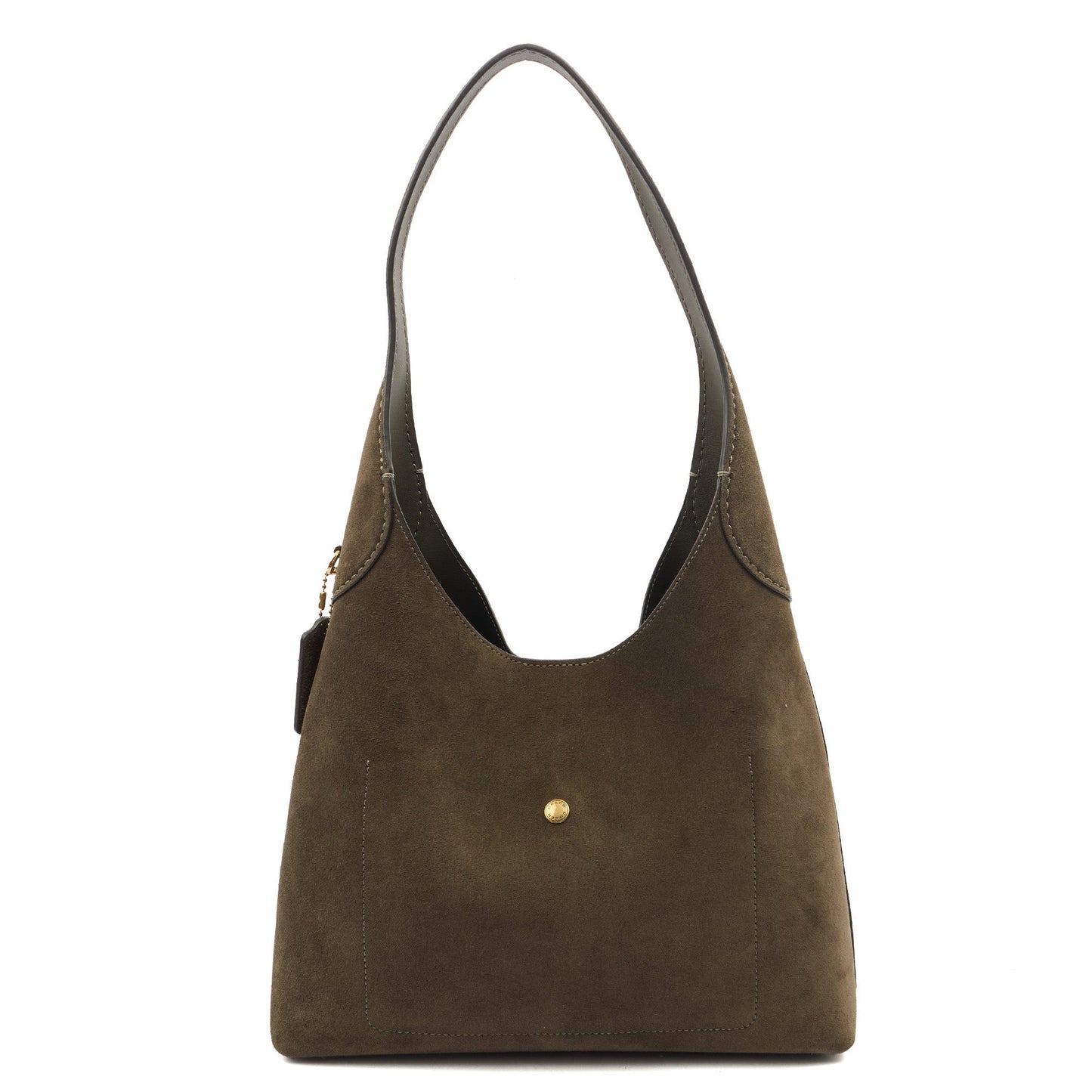 Coach Shoulder Bag Brooklyn Shoulder Bag 28 in Brown, Suede — Alternate View 10