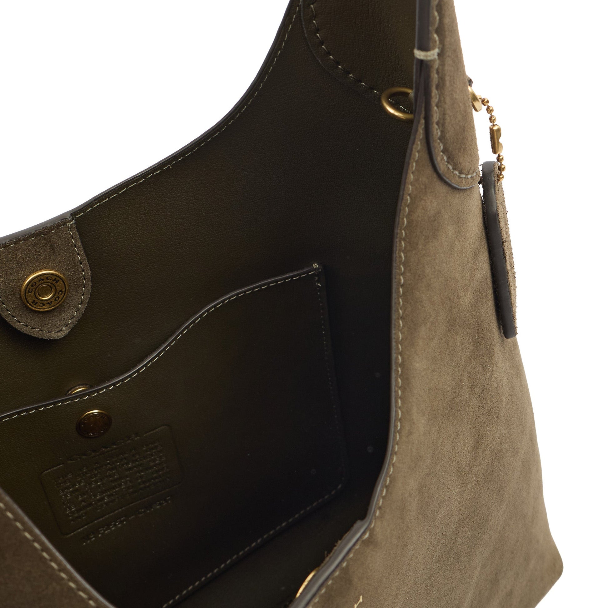 Coach Shoulder Bag Brooklyn Shoulder Bag 28 in Brown, Suede — Alternate View 14