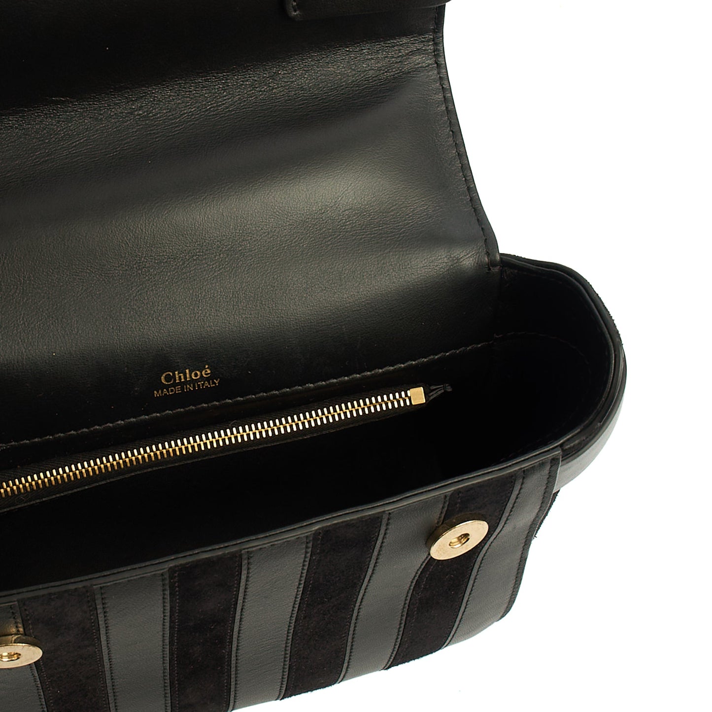 Chloe Backpack Nacha in Black, Leather — Detail View