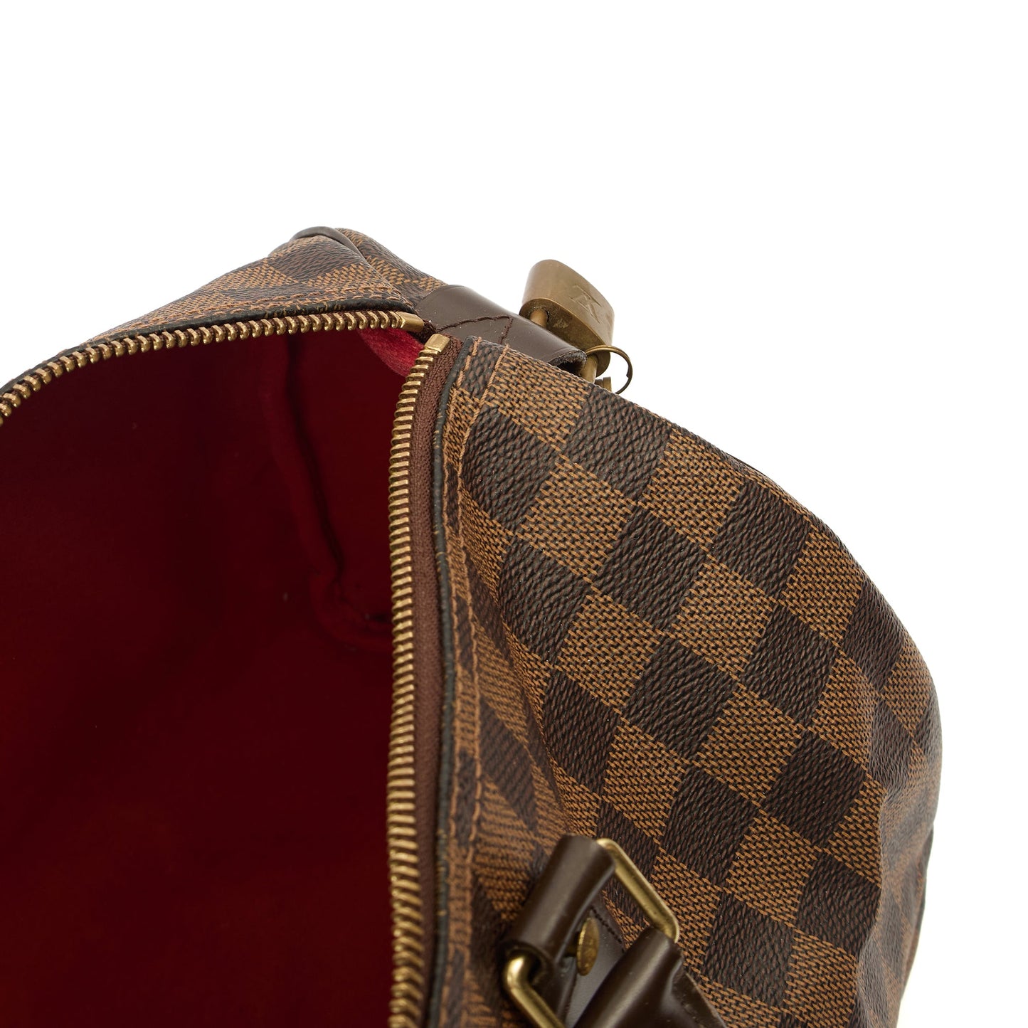 Louis Vuitton Tote Speedy 30 in Damier Ebene, Canvas — Detail View
