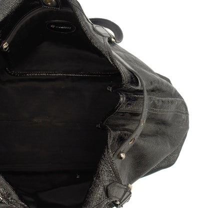 Mulberry Tote Somerset Tote in Black, Crinkle Patent — Detail View