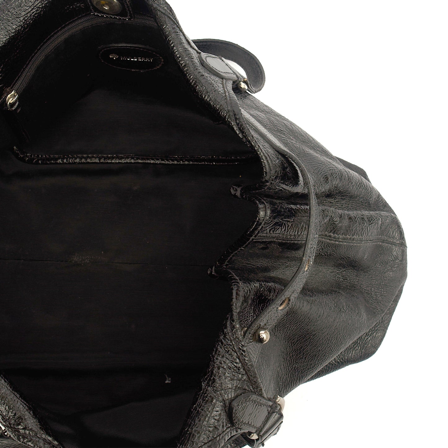 Mulberry Tote Somerset Tote in Black, Crinkle Patent — Alternate View 11