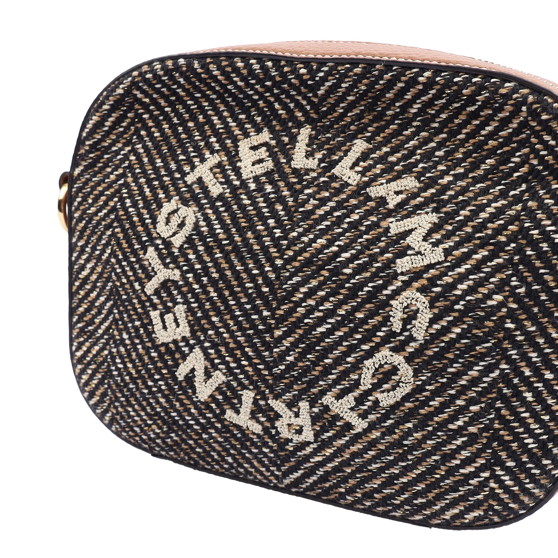 Stella McCartney Cross Body Logo Crossbody in Brown, Fabric — Alternate View 12