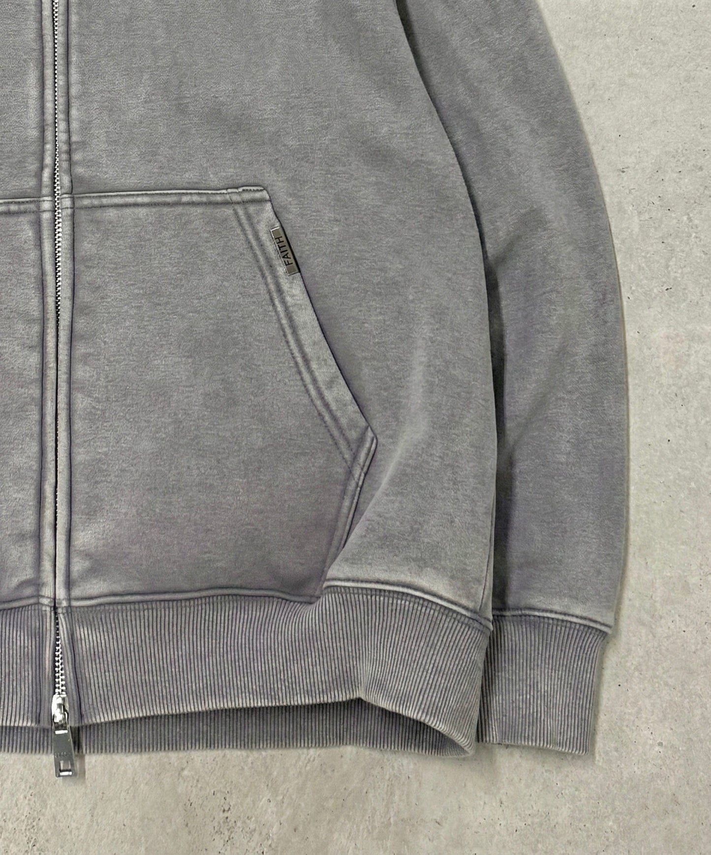 Bénir Club Basics Hoodie - Charcoal — XS — Top View
