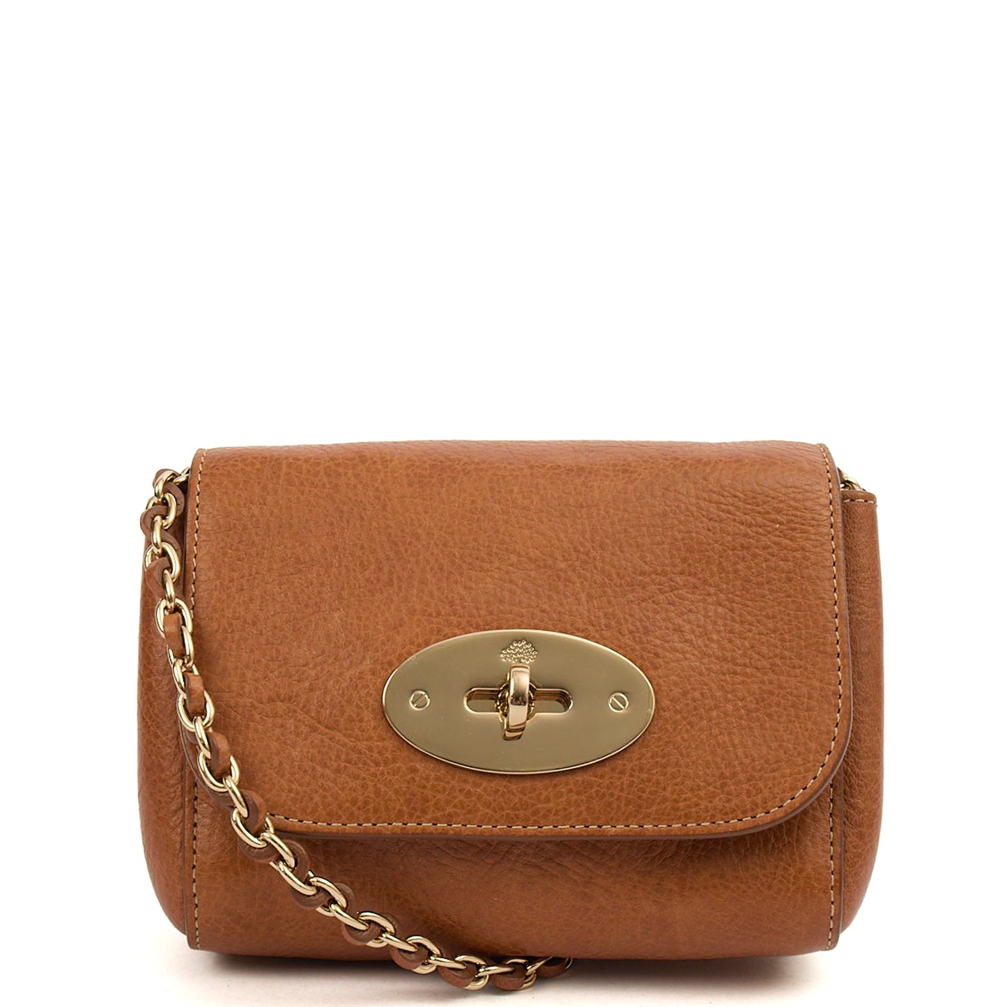Mulberry Cross Body Lily - Mini  in Oak, Leather — Front View