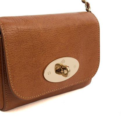 Mulberry Cross Body Lily - Mini  in Oak, Leather — Side View