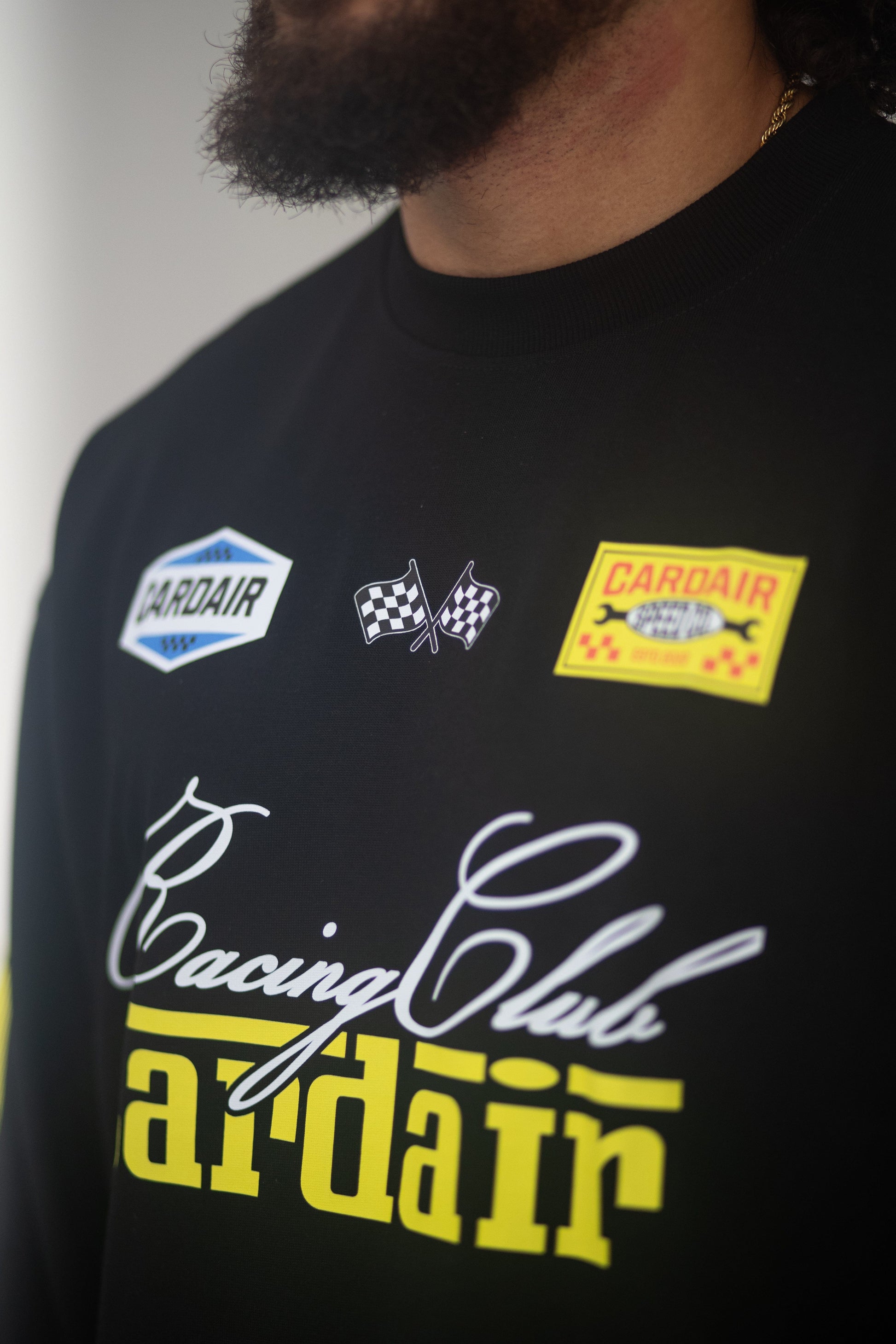 Cardair Racing Club Long Sleeve - Black — XS — Top View