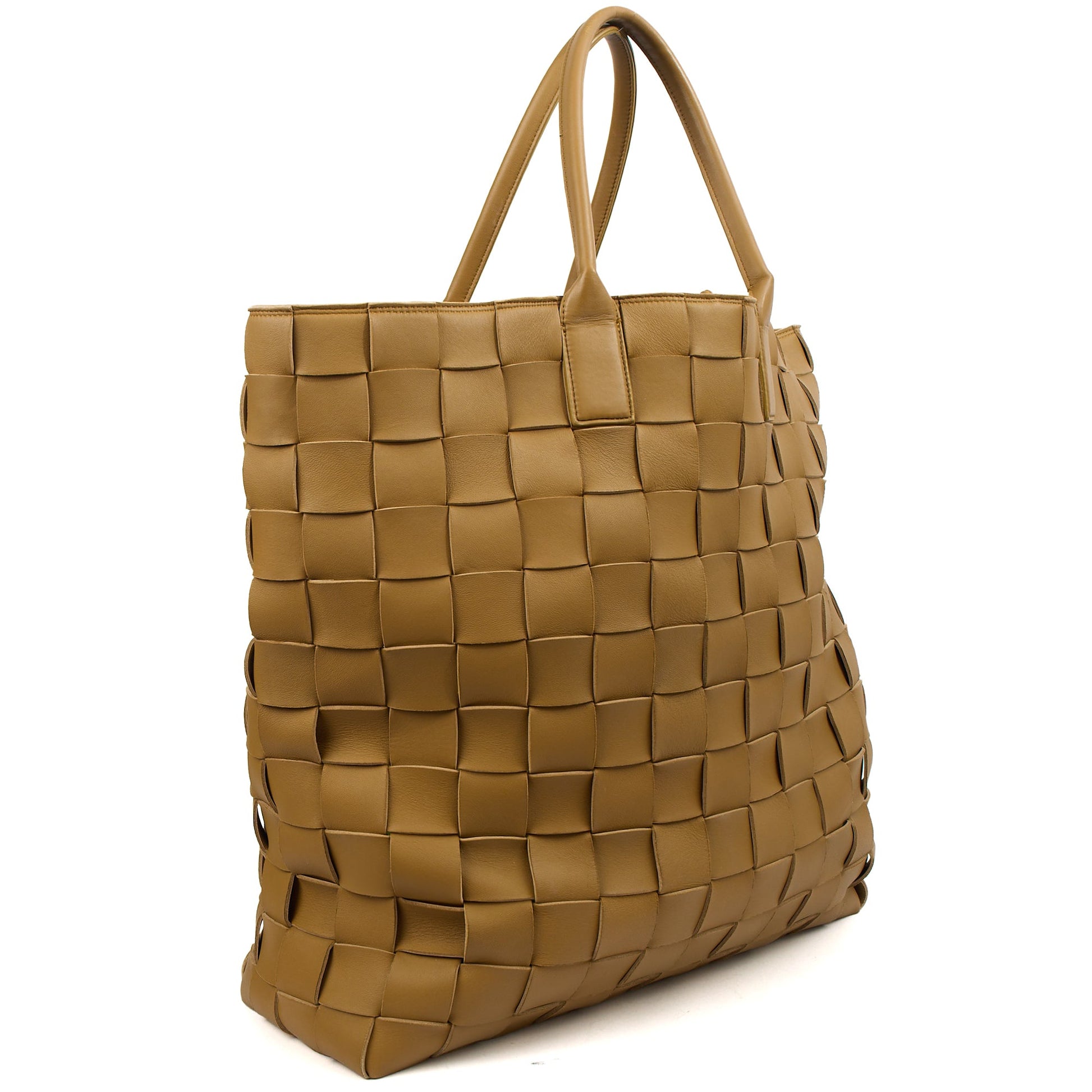 Bottega Veneta Tote Tote in Neutral, Intrecciato Nappa — Back View