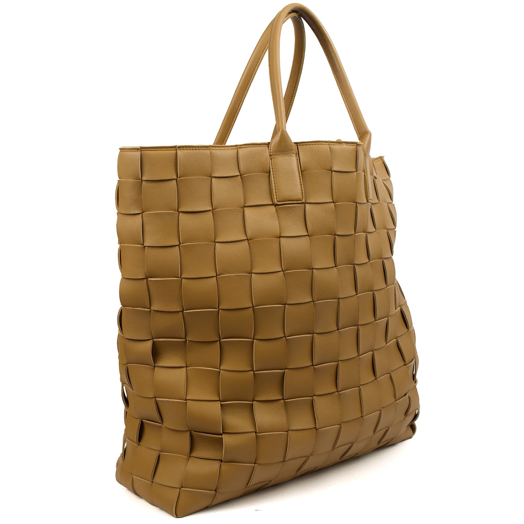 Bottega Veneta Tote Tote in Neutral, Intrecciato Nappa — Back View