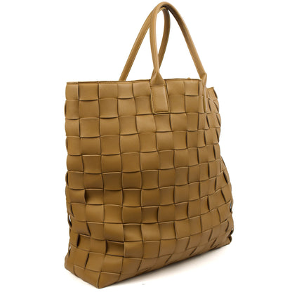 Bottega Veneta Tote Tote in Neutral, Intrecciato Nappa — Back View