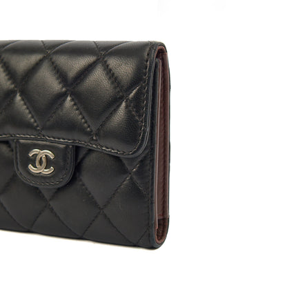 Chanel Wallet Flap Wallet in Black, Lambskin Leather — Alternate View 8