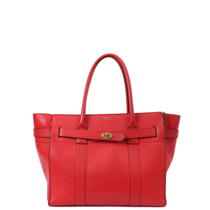 Mulberry Tote Zipped Bayswater in Red, Calfskin Leather — Alternate View 8