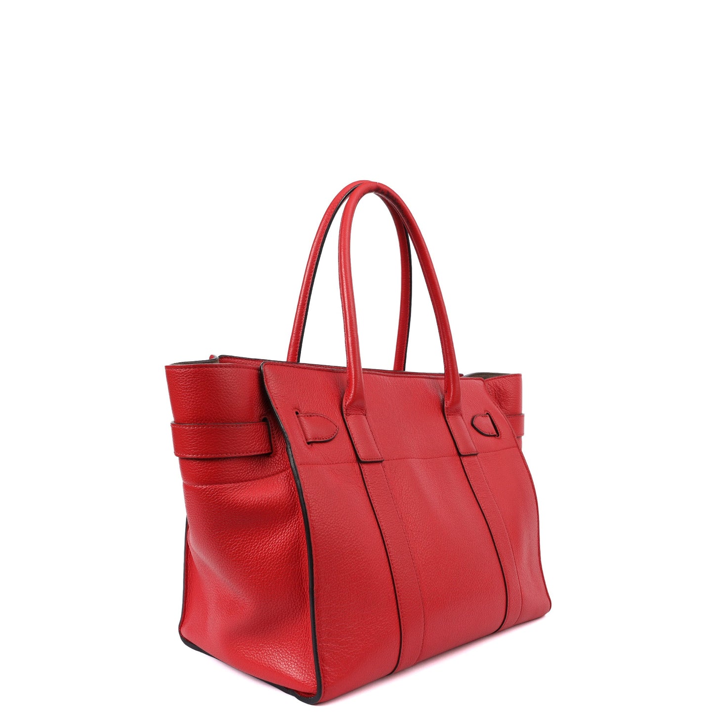 Mulberry Tote Zipped Bayswater in Red, Calfskin Leather — Alternate View 9