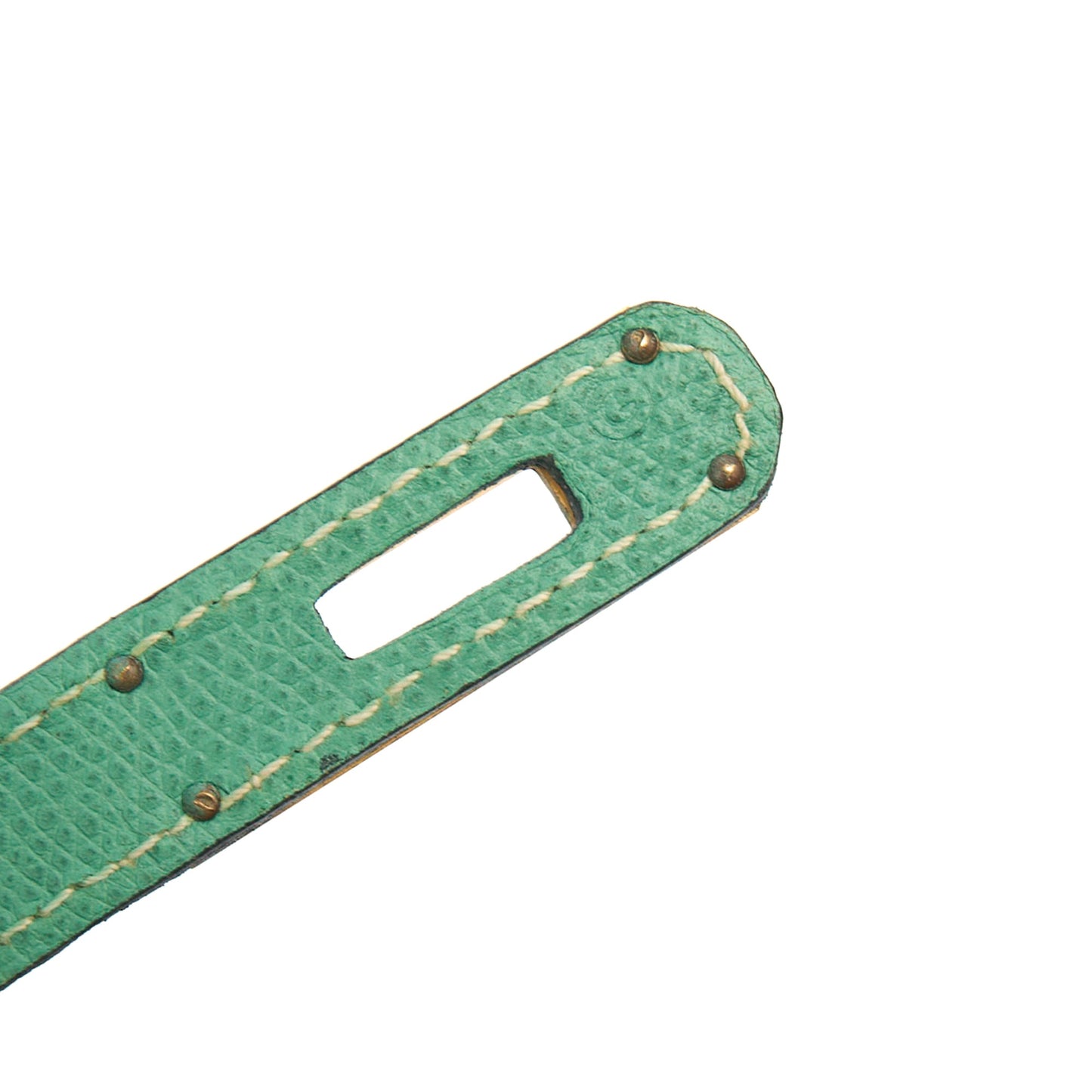 Hermes Top Handle Kelly 28 in Vert Vertigo, Courchevel Leather — Alternate View 32