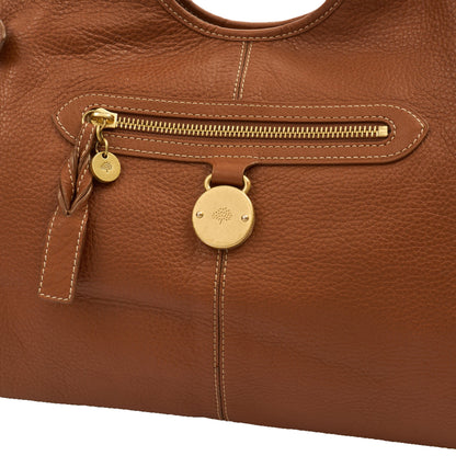 Mulberry Tote Somerset Tote in Oak, Calfskin Leather — Side View