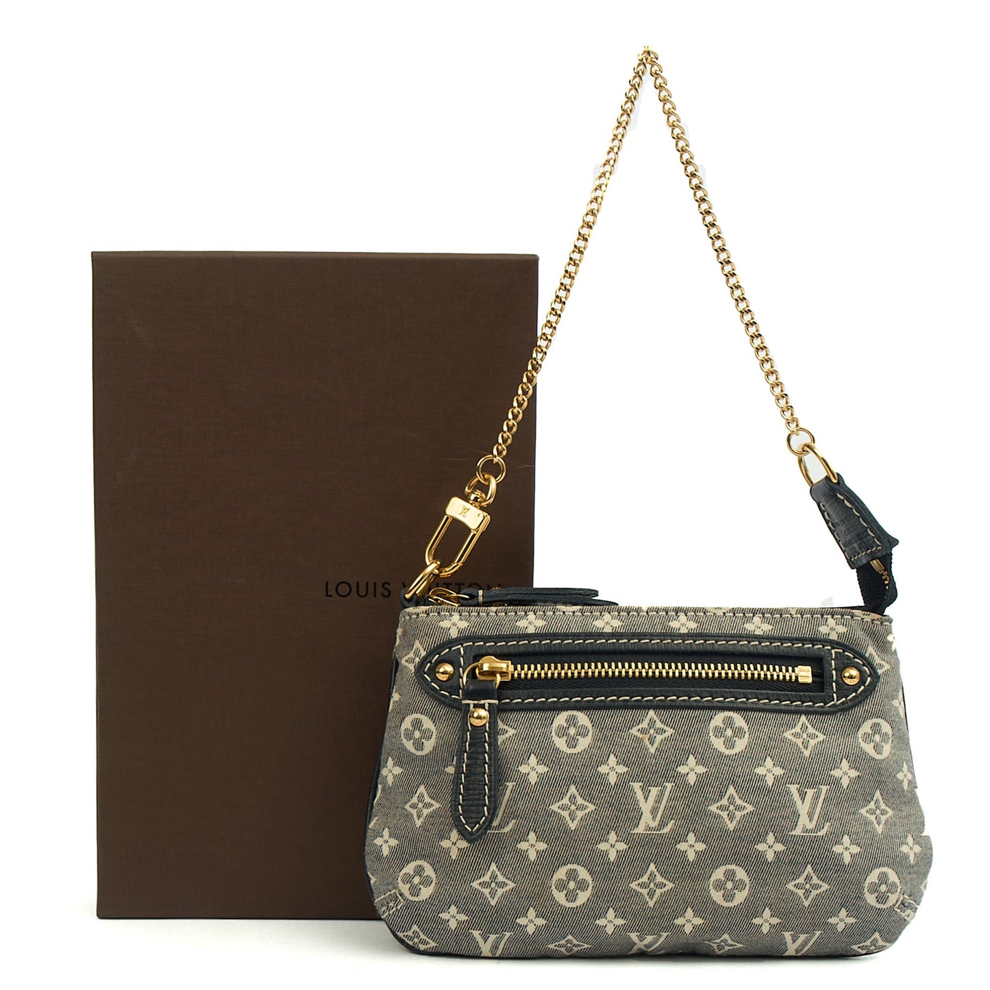Louis Vuitton Mini Bag Mini Pochette Accessoires in Mini Lin Ebene, Canvas — Alternate View 13