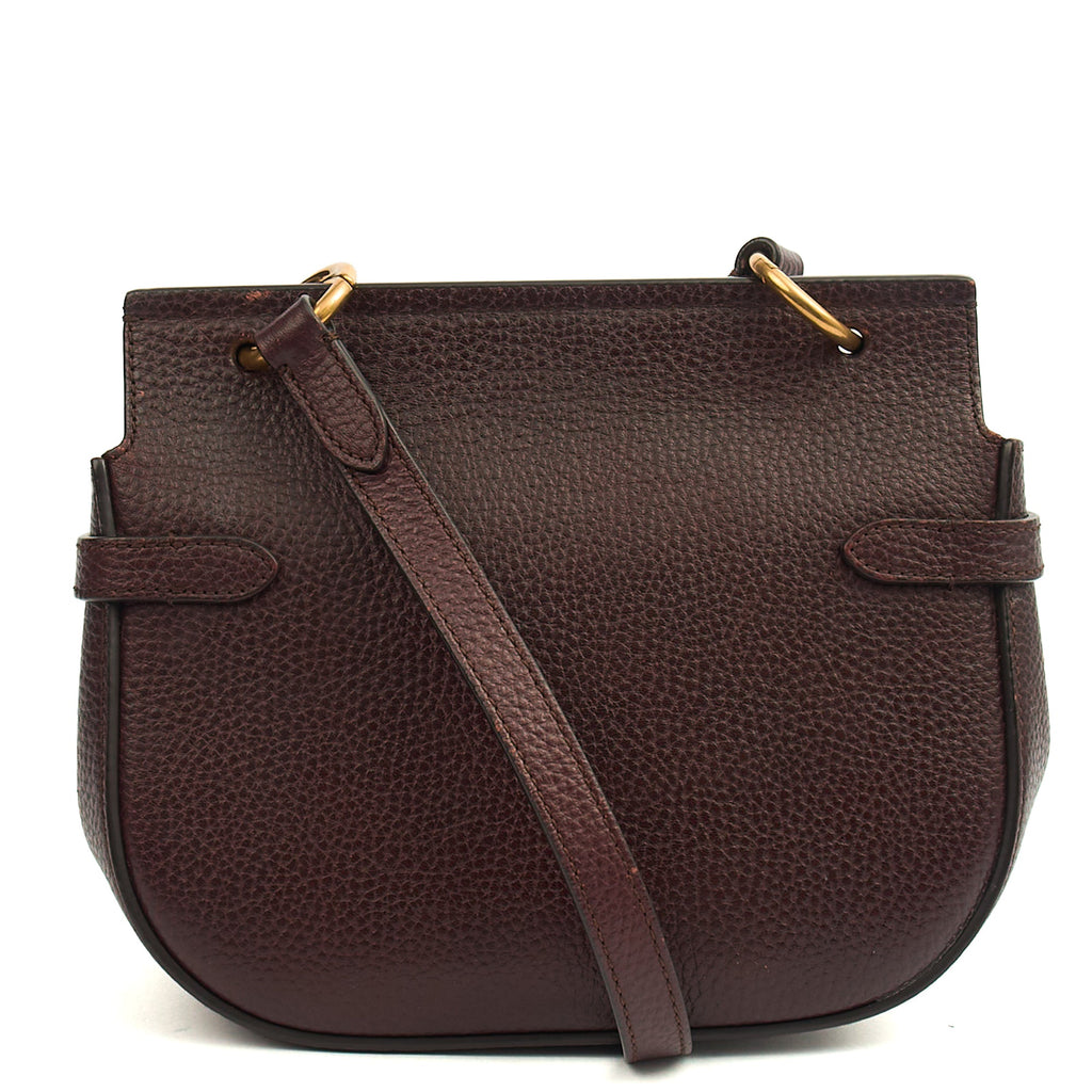Mulberry Satchel Amberley Satchel - Small in Oxblood, Leather — Back View