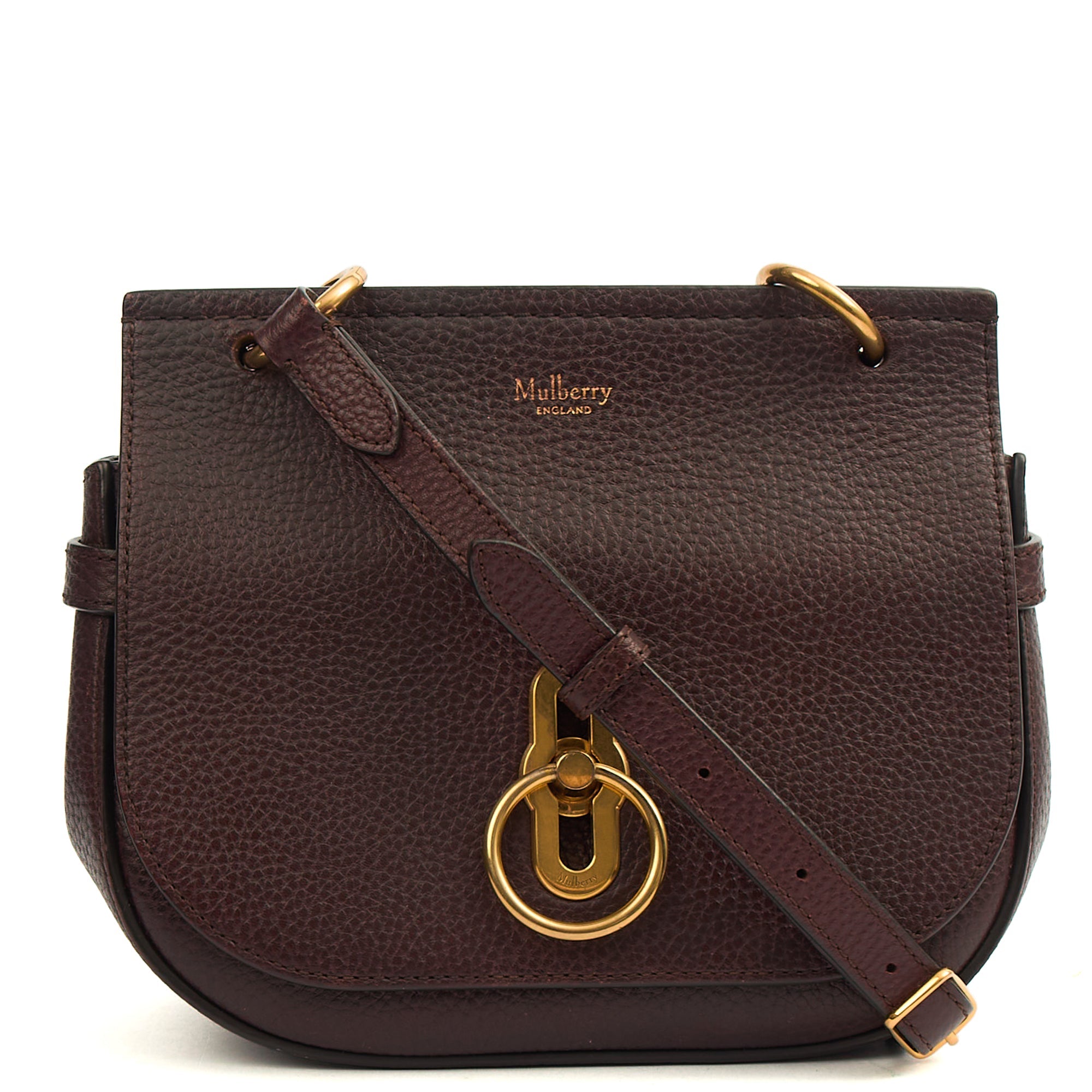 Mulberry Satchel Amberley Satchel - Small in Oxblood, Leather — Front View