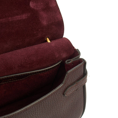 Mulberry Satchel Amberley Satchel - Small in Oxblood, Leather — Detail View
