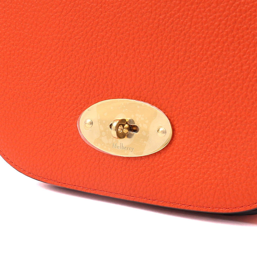 Mulberry Cross Body Darley Shoulder Bag  in Orange, Leather — Lifestyle View