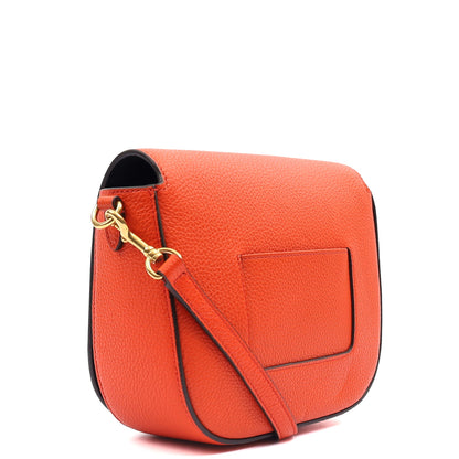 Mulberry Cross Body Darley Shoulder Bag  in Orange, Leather — Side View