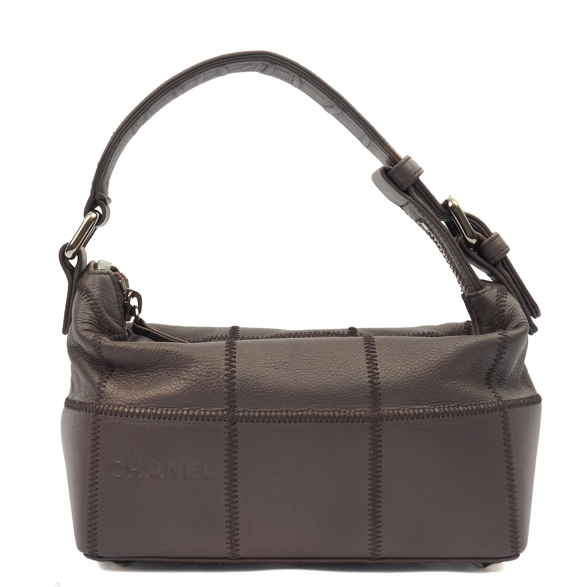 Chanel Top Handle CC Hobo in Purple, Leather — Alternate View 10