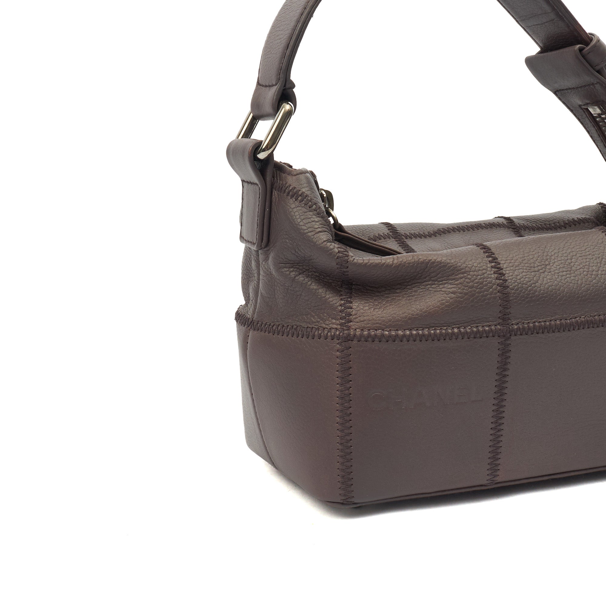 Chanel Top Handle CC Hobo in Purple, Leather — Alternate View 8