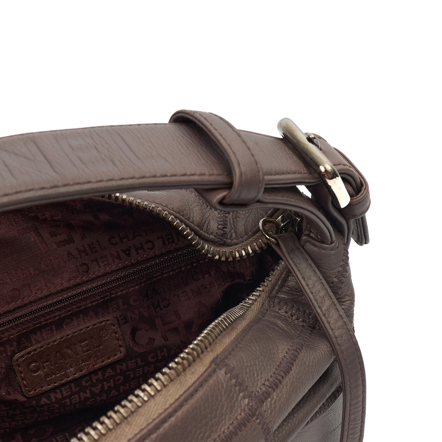 Chanel Top Handle CC Hobo in Purple, Leather — Alternate View 9