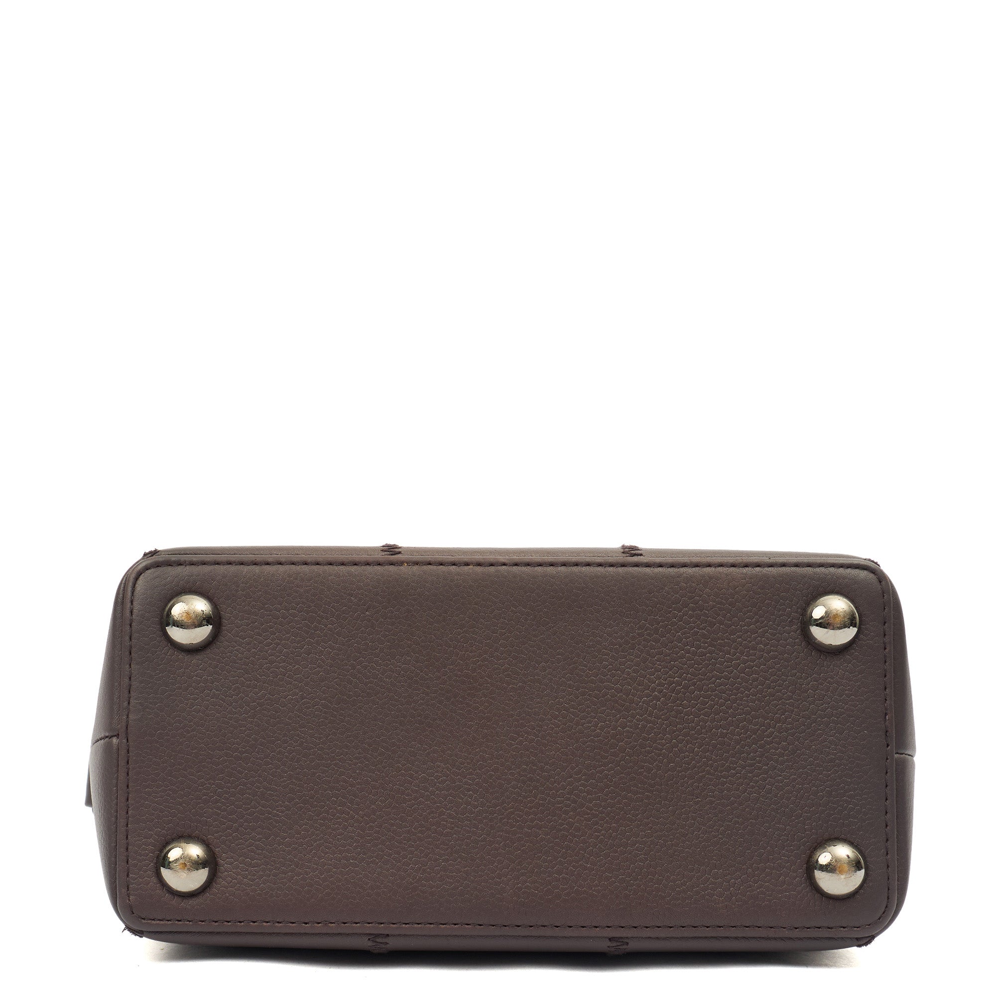 Chanel Top Handle CC Hobo in Purple, Leather — Detail View