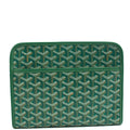 Goyard Clutch Jouvence Toiletry Pouch MM in Green, Leather — Front View