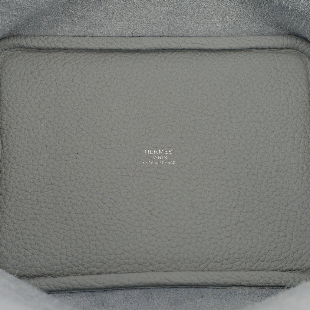 Hermes Picotin 18 in Bleu Pale, Clemence Leather — Alternate View 38